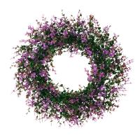 Corona De Lavanda Para Puerta De Entrada Decorativa De 16 Pulgadas Para Boda Decoración Rústica Para Exterior Fiesta De Presentación Primavera - details 7