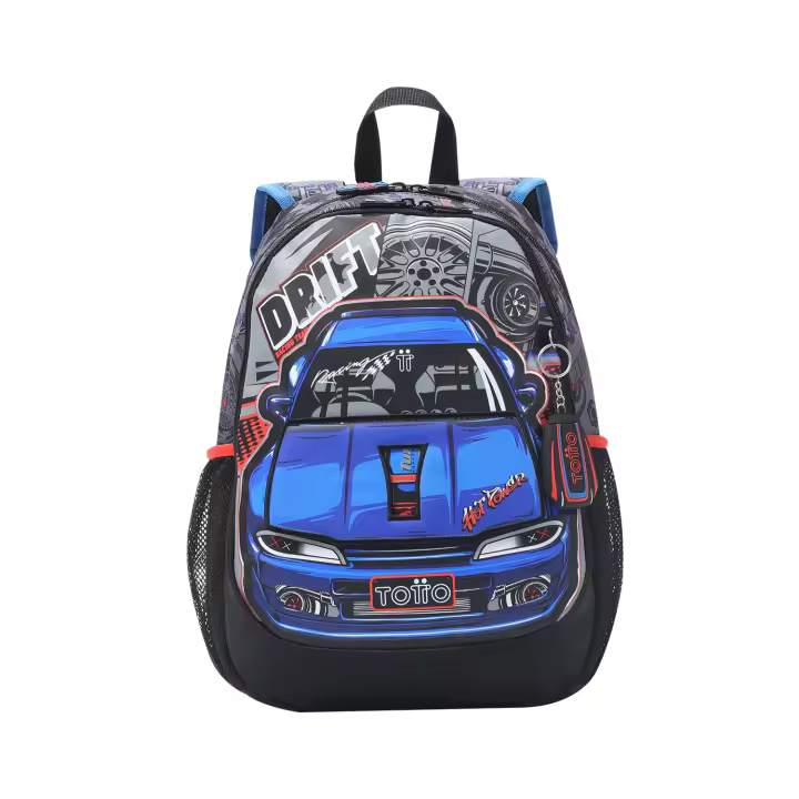 Totto Mochila infantil  Racing  -Dimensiones:28.5 x 40.5 x 11 cm-Material: Poliester - 1