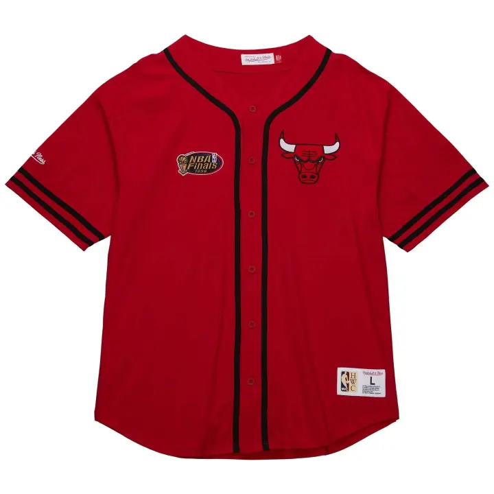 Camiseta de Manga Corta Mitchell & Ness Chicago Bulls para hombre en color rojo - 1