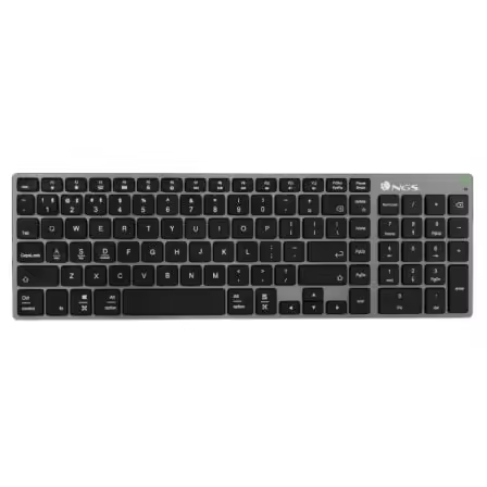 Teclado Inalámbrico por Bluetooth NGS Fortune-BT/ Gris - 1