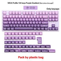 Nuevo Set De Keycaps MOA Gradient Grey PBT 134 Teclas Para Teclados Con Switches Cherry Gateron MX 5-lados Sublimación - details 19