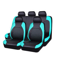 Funda de asiento de Coche de Ocho plazas con borde de Diamantes de una sola Línea, Cuero syntético, Cuero artificial - details 7