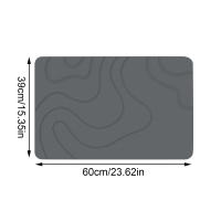 Alfombra De Baño Kieselguhr Antideslizante Alfombrilla De Ducha Absorbente Y Secado Rápido Tamaño 60x39cm Para Adultos - details 5