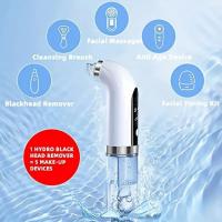Limpia Puntos Negros Con Vacío Facial Eléctrico Recargable USB Ciclo De Agua Eliminador De Acné Y Puntos Negros Negro - details 2