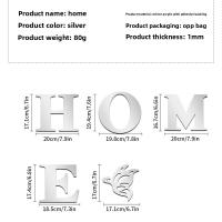 Pegatina De Espejo 3D Con Logo 'HOME' Decorativa Para Entrada Adhesiva Para Decoración De Hogar Material Plástico - details 2