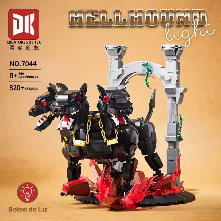 790PCS Cerberus Creativo Con Tres Cabezas Bloques De Construcción Fluffy Juguetes De Construcción Para Niños Regalo Compatible Con Lego Material Plástico - 1