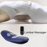 Masajeador De Lumbar Eléctrico Con Calor Y Vibración Inflable Control Remoto Soporte Espinal Para Masaje De Espalda - details 3