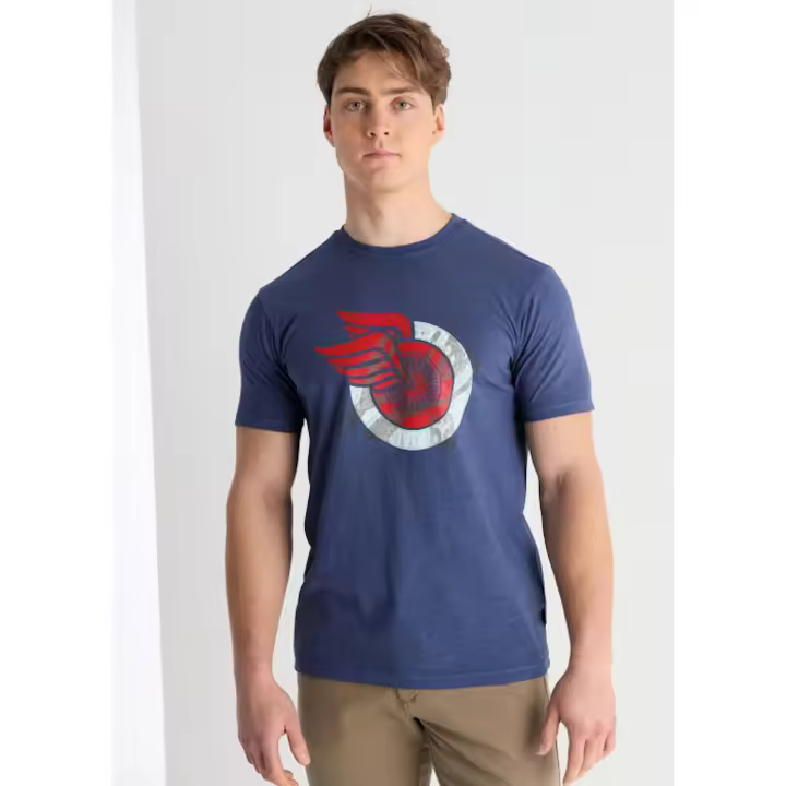 Camiseta Estampado Combinado Tricolor Lois - 1