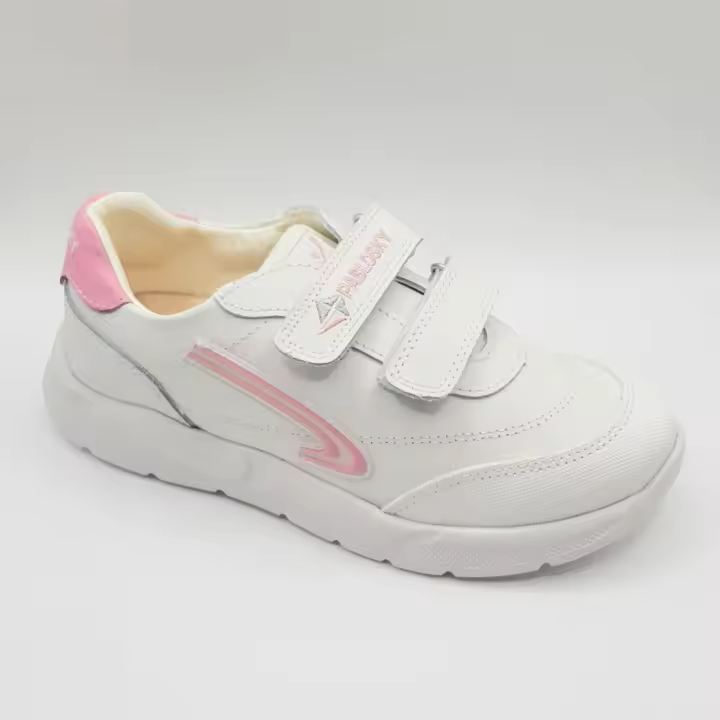 Pablosky zapatillas deportivas niña blanco, suela antideslizante y flexible, protectores interiores de talón y puntera, planta extraíble de cuero y puntera de goma para mayor protección y durabilidad. - 1