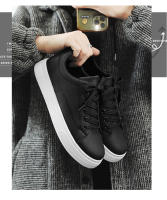 Zapatos De Cuero PU Sólidos Para Hombre Zapatillas De Moda Casual De Plataforma Trendy Student Cuero Artificial Lujo Zapatos De Primavera/Otoño - details 10