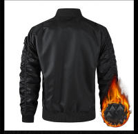 Chaqueta De Piloto MA-1 Para Hombre Estilo Militar Con Estampado De Camuflaje Chaqueta De Béisbol Gruesa De Algodón Para Otoño E Invierno Cierre De Cremallera - details 17