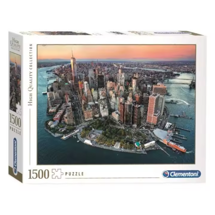 Puzzle 1500 piezas Nueva York - Isla Manhattan Estados Unidos - Clementoni - 1