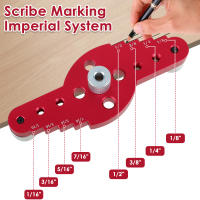 Juego De Guía De Perforación Vertical Para Carpintería Toorise Self Centering Dowel Drill Guide Pin Fixture De 4.1 a 10 Cm - details 2