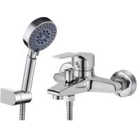 BIT Grifo de bañera con ducha de 5 funciones, grifo de bañera cromado con soporte de pared y manguera de ducha de 150 cm para ducha de baño, Griferia para Baño Completo - details 0