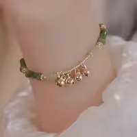 Pulsera De Bambú Retro Para Mujer Estilo Chino Con Colgante De Campana Joyería Accesorios Regalos De Cumpleaños - details 3