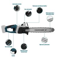 3000W Motosierra eléctrica sin escobillas para corte y recorte de madera, 16in potente sierra de cadena inalámbrica, alimentada por batería, solo herramienta, sin batería - details 1