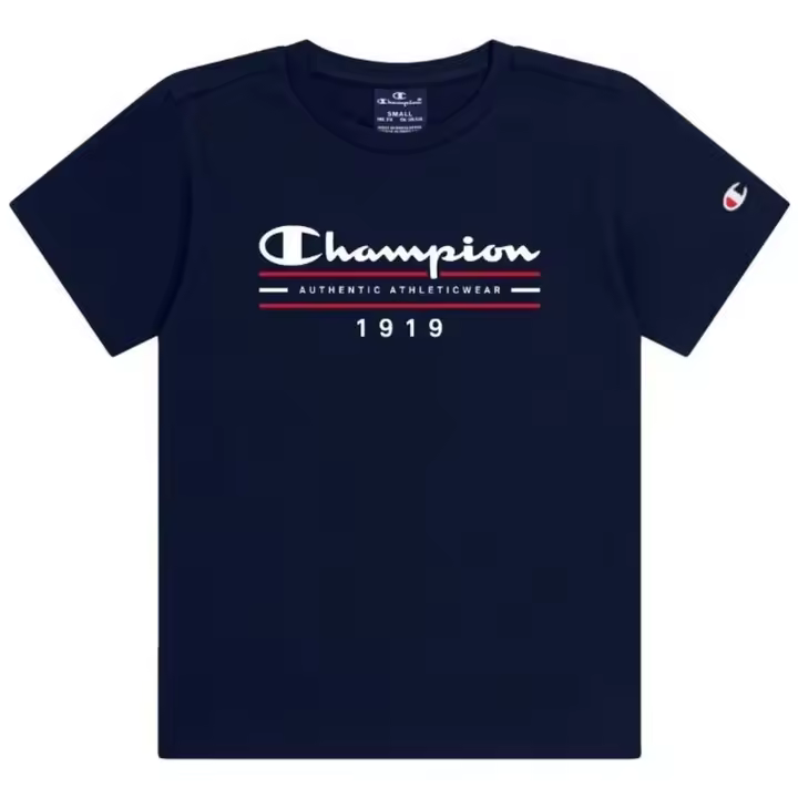 Camisetas M/C marca Champion modelo 306696-BS501 para junior en color marino rojo - 1