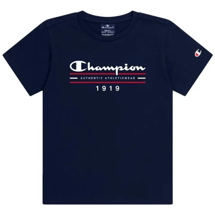 Camisetas M/C marca Champion modelo 306696-BS501 para junior en color marino rojo - 1