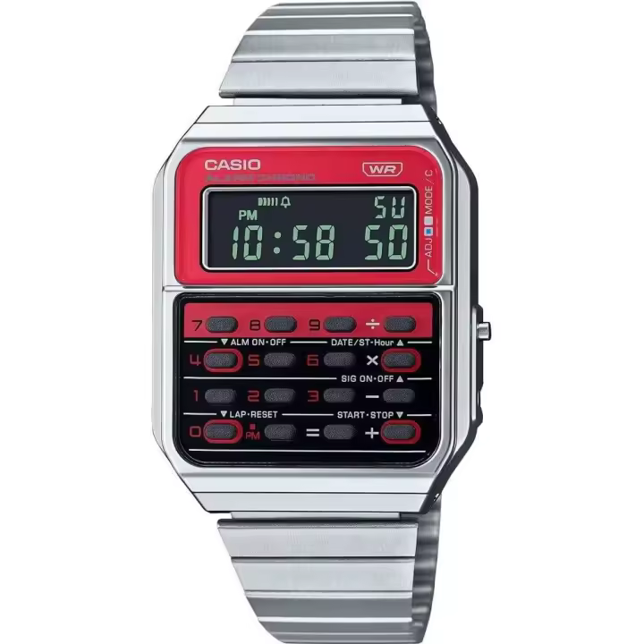 Casio Reloj Digital para Unisex Adulto de Cuarzo con Correa en Acero Inoxidable CA-500WE-4BEF - 1