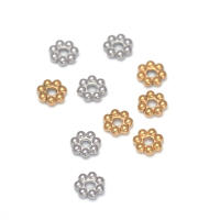 Mini Espaciadores De Daisy En Acero Inoxidable Con Forma De Copo De Nieve Para Fabricación De Joyas Pulseras Collares Y Artesanía - details 5