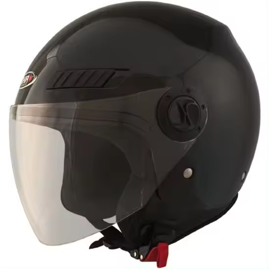 CASCO JET SHIRO SH-62 GS NEGRO CON PANTALLA - 1