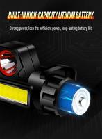 Linterna Frontal LED Recargable Para Pesca Y Camping Con Luz De Trabajo XPE COB 2 Modos De Iluminación Y Imán En La Cola Desmontable Impermeable 5W - details 4
