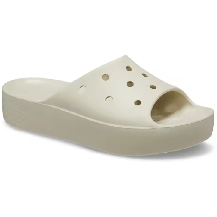 Calzado mujer Chanclas Crocs Chanclas Classic Platform Beige - 1