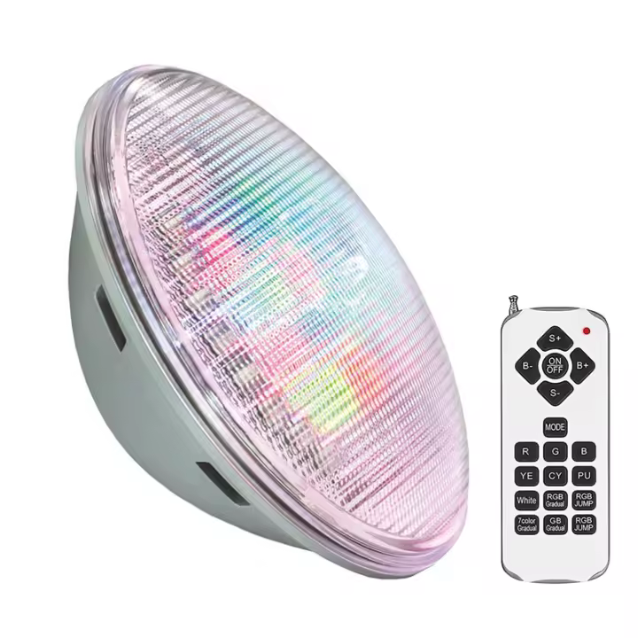 LEDBOX Lámpara LED PAR56 RGB para piscinas, G53, 45W, Acero Inox. Int., RGB, regulable. Iluminación exterior LED, Iluminación para Piscinas - 1