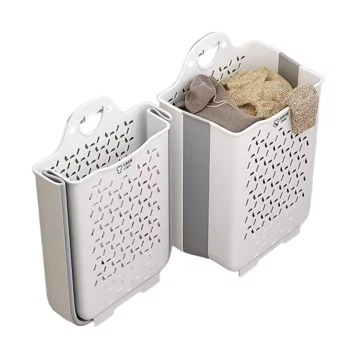 Joybos - Cestos Plegables para la Colada 45L y 18,4L - Gran Capacidad y Diseño Inteligente - Práctica Solución de Almacenamiento - 1
