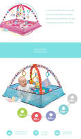 Juego De Rompecabezas De Enseñanza Para Bebés Marco De Fitness Suelo De Juguete Para Crawler Con Divisor De Espacio Materiales Seguros Tamaño 80x80x50CM - details 7