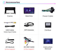 Junsun Radio Coche para Mercedes Benz Clase C 3 W204 S204 2006 2007 2008 2009 2010 2011 Inalámbrico CarPlay Android Auto AI Voice 2 din Pantalla Coche Android Auto Multimedia Navegación GPS Auto radio - details 22