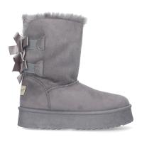 PuntoSalao Botas australianas altas de plataforma lazos para mujer color gris : lasbotas australianas de plataforma lazos para mujer color grisson las más cómodas y calentitas vuelven a estar de moda - details 0