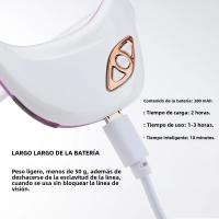 Masajeador De Ojos EMS Micro Corriente Pulso Calor Comprimido Vibration Elimina Arrugas Y Cicatrices Sombra Oscuro Tensión Piel - details 6