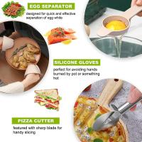 Set De Utensilios De Cocina Ecológicos De Silicona 36pcs Con Soporte Para Cocinar Resistente Al Calor Para Hornear Y Cocinar - details 3
