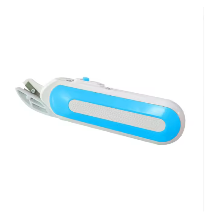 Tijeras eléctricas, cortador eléctrico de diseño inalámbrico, tijeras portátiles con pilas, tijeras eléctricas para telas, lienzos - azul - 1