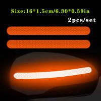 2pcs/set Almohadillas Reflectoras De Seguridad Para Coche Adhesivo Reflector Para Espejo Retrovisor Y Bandas De Seguridad - details 12