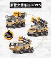 Bloques De Construcción DIY 8 En 1 Para Niños Y Adultos Modelos De Vehículo Militar Tanque Y Avión Juguetes Educativos Para Niños - details 8