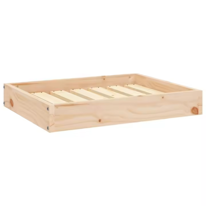 Cama para Perros Madera maciza de Pino 61,5x49x9 cm - 1