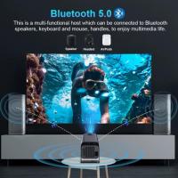 HY320 Mini Projector New Native 720P Android 11 4K 300ANSI Wifi6 BT5.0 Portable Outdoor Cinema 180° Rotating Projector - details 4