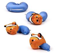Peluche Almohada Viaje coche tren Nemo infantil  pez payaso convertible cojin cervical,  juguete.Puckator - details 3