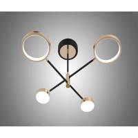 Lámpara de Techo Led R9049-4, Con Mando a Distancia, 3 Tipos de Luz, Intensidad Regulable, 72W, Negro/Oro - details 2