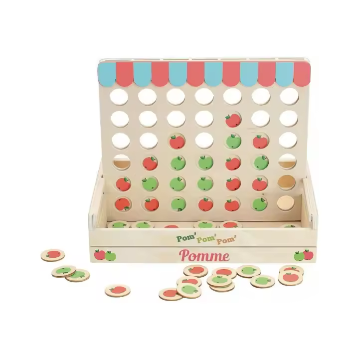 Juego de Mesa 4 en Raya Manzanas Madera Vilac VI7608 VIL - Ingela P. Arrhenius - 1