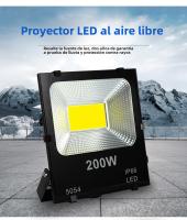 Lámpara De Pared Exterior LED 50W-200W Farol De Alta Potencia COB Impermeable 220V Iluminación Para Jardín Y Gimnasio Proyección De Luz - details 0