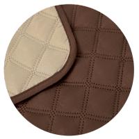 Funda Cubre Sofá Chocolate Beige HMS, Microfibra, Reversible, Bolsillo Lateral, Pestaña de Sujeción - details 2