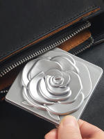 Espejo De Maquillaje Portátil Estilo Nórdico Doble Cara Plegable Con Ampliación 2X Y Rosado - details 4