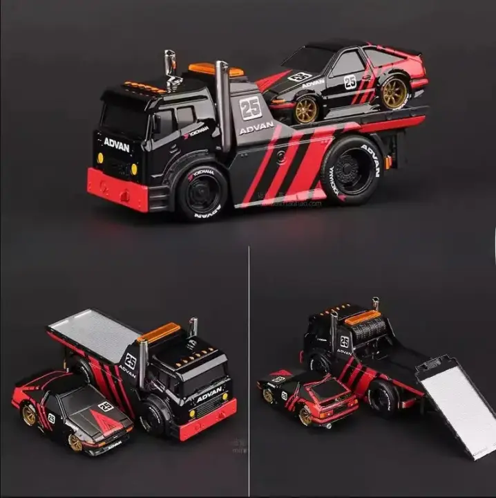 Maisto 1:64 Camión De Transporte De Máquinas Musculares De Aleación Modelo De Coche Para Enthusiastas Coleccionistas Regalo Para Niños - 1