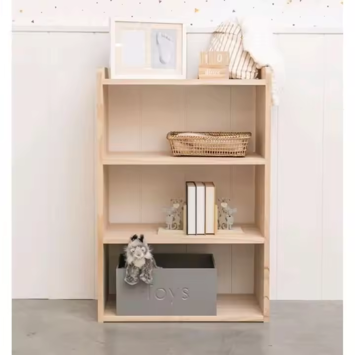 TWR Only Wood - Estantería Montessori de Madera Natural de 4 Alturas - 1