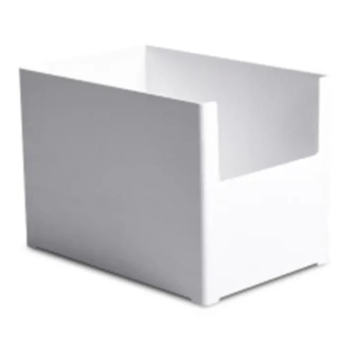 Caja de almacenamiento de plástico multifuncional, caja de clasificación de almacenamiento apilable para escritorio de oficina - 1