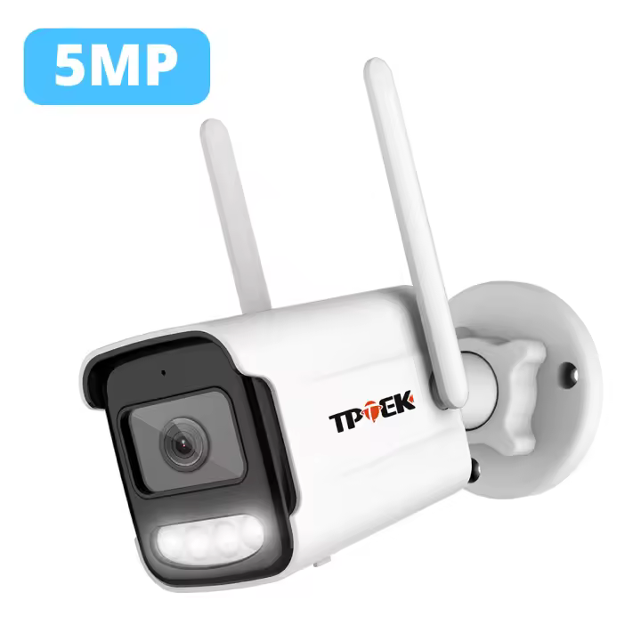 Cámara De Seguridad IP 4K WIFI 8MP H.265 Vigilancia Inteligente Vision Nocturna Color Cámara Bala Para Hogar Y Exterior Detecta Humanos - 1