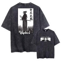 Camiseta De Manga Corta Para Hombre Estilo Harajuku Vintage Con Estampado De Anime Vagabond Cotton Suave Camiseta Casual De Verano Top Holgado - details 5